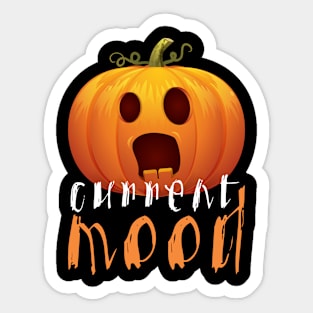 Current Mood Pumpkin Halloween Sticker